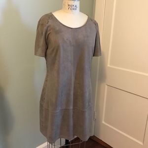 Design Lab Faux Suede Dress